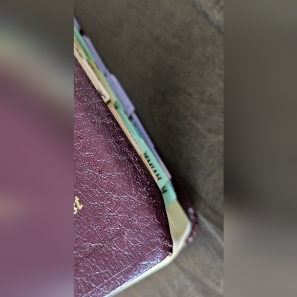 The NIV Study Bible Zondervan Red Letter Edition Bonded Leather with Tabs - Picture 6 of 10